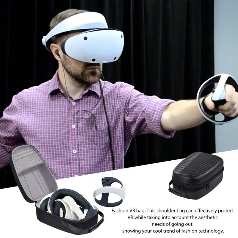 Портативная сумка на молнии для гарнитуры VR, водонепроницаемая защитная крышка, сумка для хранения EVA, футляр для переноски товара и ручки
Портативная сумка на молнии для гарнитуры VR, водонепроницаемая защитная крышка, сумка для хранения EVA, футляр для переноски товара и ручки