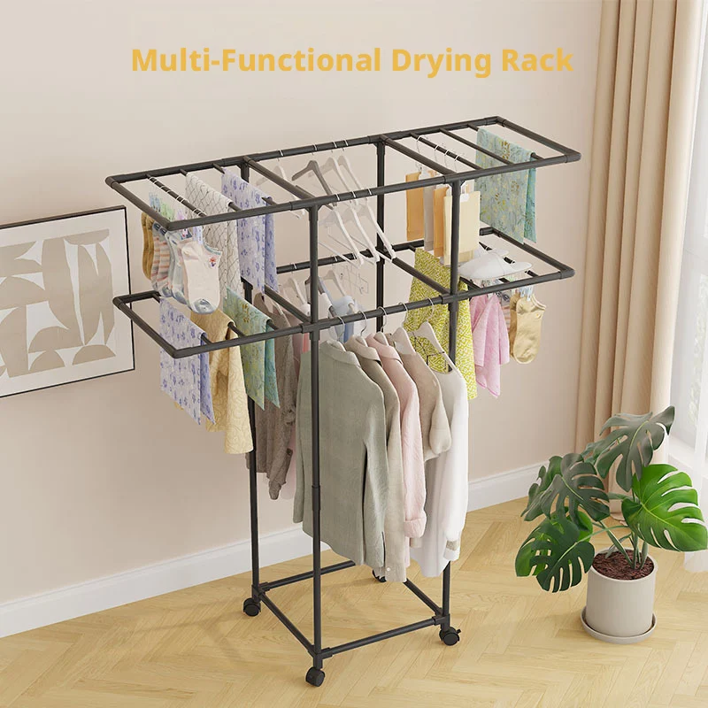 Clothes Drying Rack Coat Rack with Wheels Clothing Rack for Hanging Clothes White Standing Dry Racks
Clothes Drying Rack Coat Rack with Wheels Clothing Rack for Hanging Clothes White Standing Dry Racks