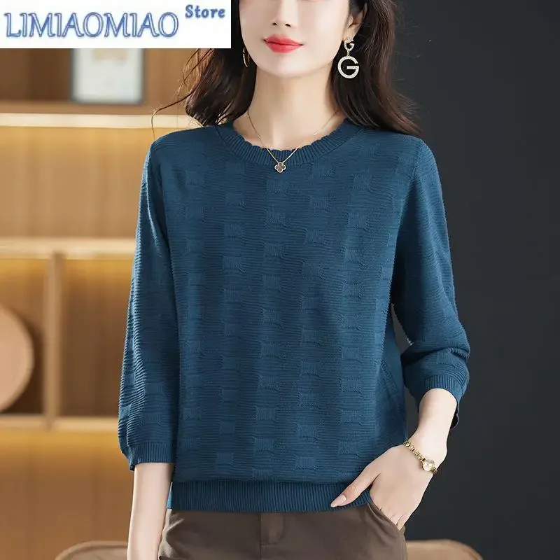 Women's Clothing Solid Color Long Sleeve Autumn Winter Round Neck Pullover Sweater Knitted All-match Casual Fashion Tops
Women's Clothing Solid Color Long Sleeve Autumn Winter Round Neck Pullover Sweater Knitted All-match Casual Fashion Tops