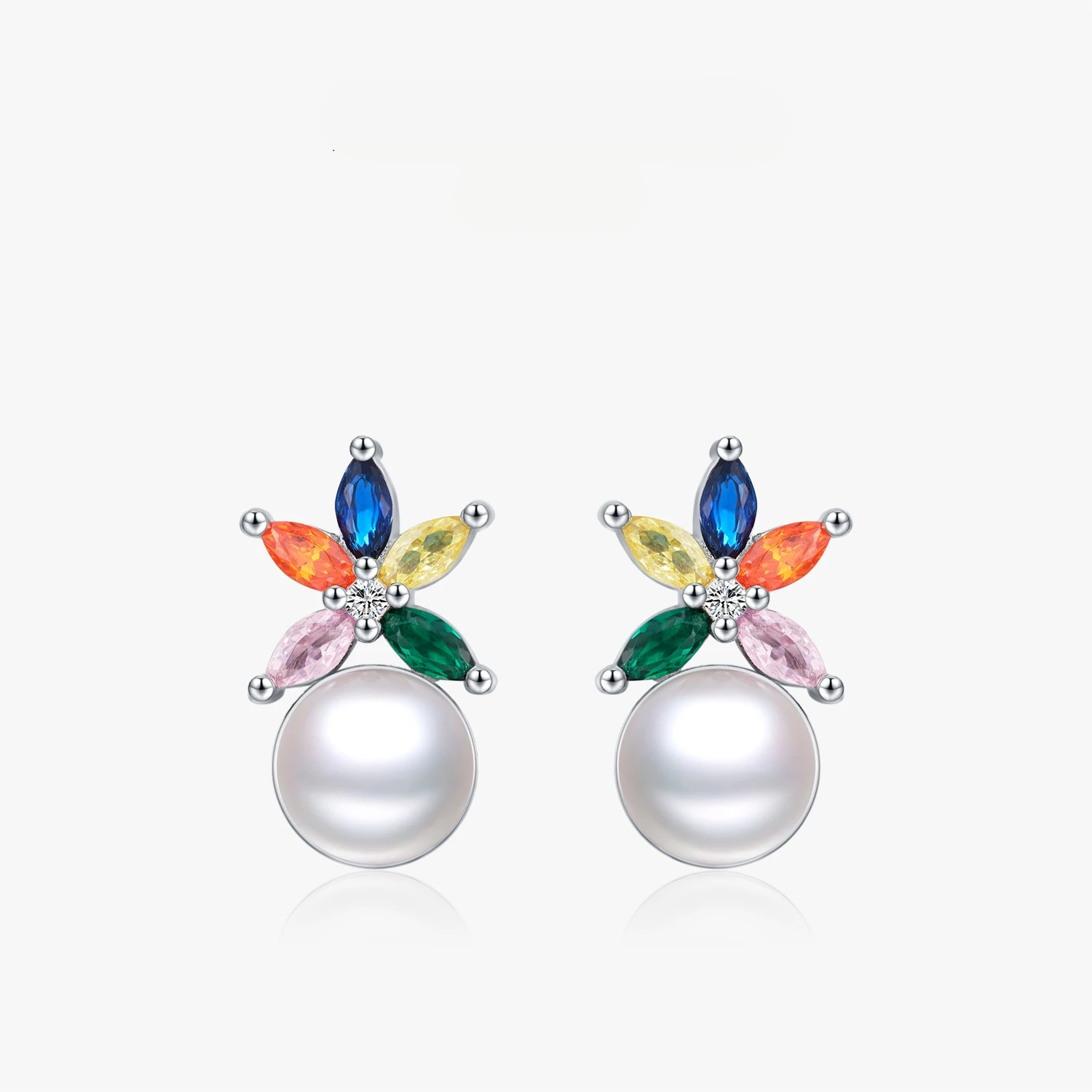 Dawn's Jewel S925 Silver Korean Style Net Red Wind Rainbow Color Matching Zircon Stud Earrings Natural Freshwater Pearl
Dawn's Jewel S925 Silver Korean Style Net Red Wind Rainbow Color Matching Zircon Stud Earrings Natural Freshwater Pearl