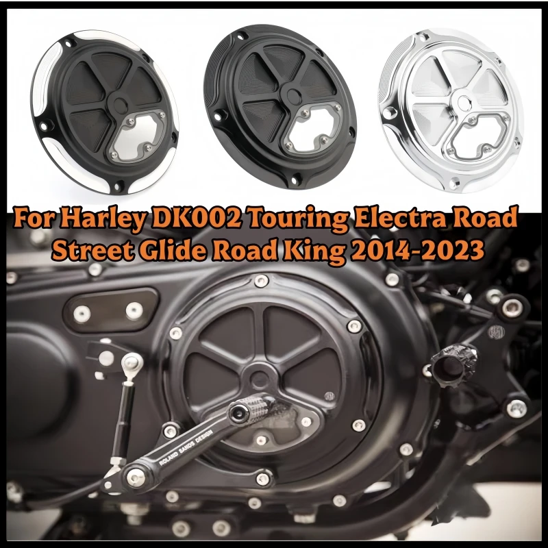 For Harley Touring Electra Road Street Glide Road King 2014-2023 motorcycle modification engine cover positive clutch side cover
For Harley Touring Electra Road Street Glide Road King 2014-2023 motorcycle modification engine cover positive clutch side cover
