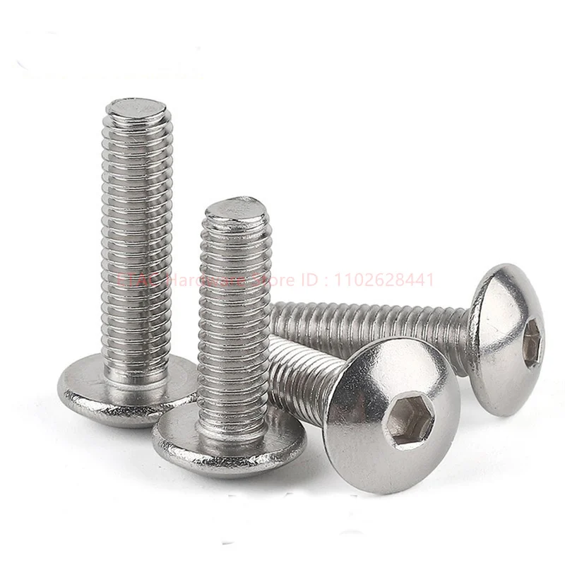 M2 M2.5 M3 M4 M5 M6 M8 304 A2 Round Stainless Steel or Black 10.9 grade Hex Socket Button Head Allen Bolt Screw
M2 M2.5 M3 M4 M5 M6 M8 304 A2 Round Stainless Steel or Black 10.9 grade Hex Socket Button Head Allen Bolt Screw