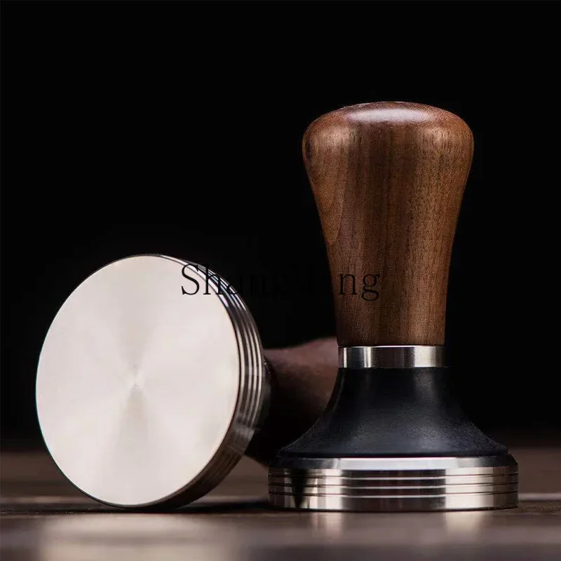 CLL coffee machine powder press, wooden handle flat powder filling hammer 51/53/58 mm adjustable stainless steel
CLL coffee machine powder press, wooden handle flat powder filling hammer 51/53/58 mm adjustable stainless steel