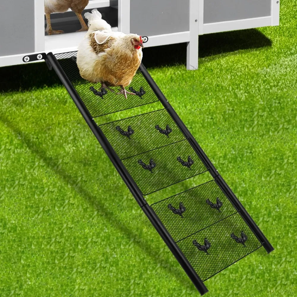Chicken Coop Ramp, Chicken Ladder & Coop Accessories, Ladder Length Adjustable for Henhouse, Coop Steps for Feet Problem or Cann
Chicken Coop Ramp, Chicken Ladder & Coop Accessories, Ladder Length Adjustable for Henhouse, Coop Steps for Feet Problem or Cann