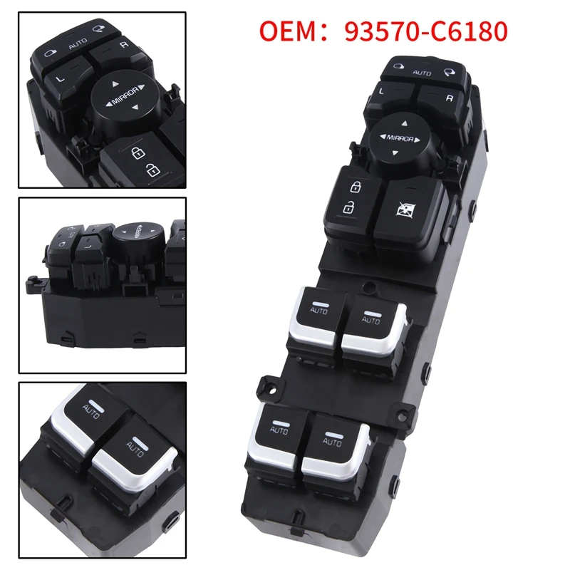 93570-C6180 Car Driver Side Left Power Window Main Switch Auto For Kia Sorento 2014-2018 93570C6180 Replacement Accessories
93570-C6180 Car Driver Side Left Power Window Main Switch Auto For Kia Sorento 2014-2018 93570C6180 Replacement Accessories