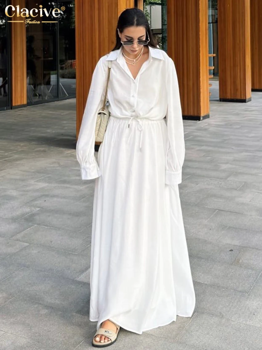 Clacive Fashion Loose White Cotton Women's Two Pieces Set 2025 Elegant Long Sleeve Shirt With High Waist Long Skirt Set Female
Clacive Fashion Loose White Cotton Women's Two Pieces Set 2025 Elegant Long Sleeve Shirt With High Waist Long Skirt Set Female