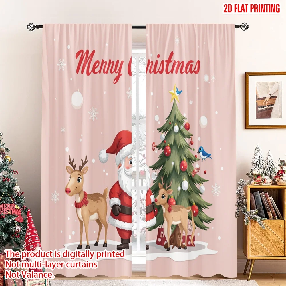 2pcs 2D flat printing Merry Christmas Popular Curtain Merry Christmas Santa Claus Reindeer 100% Polyester Without Electricity
2pcs 2D flat printing Merry Christmas Popular Curtain Merry Christmas Santa Claus Reindeer 100% Polyester Without Electricity