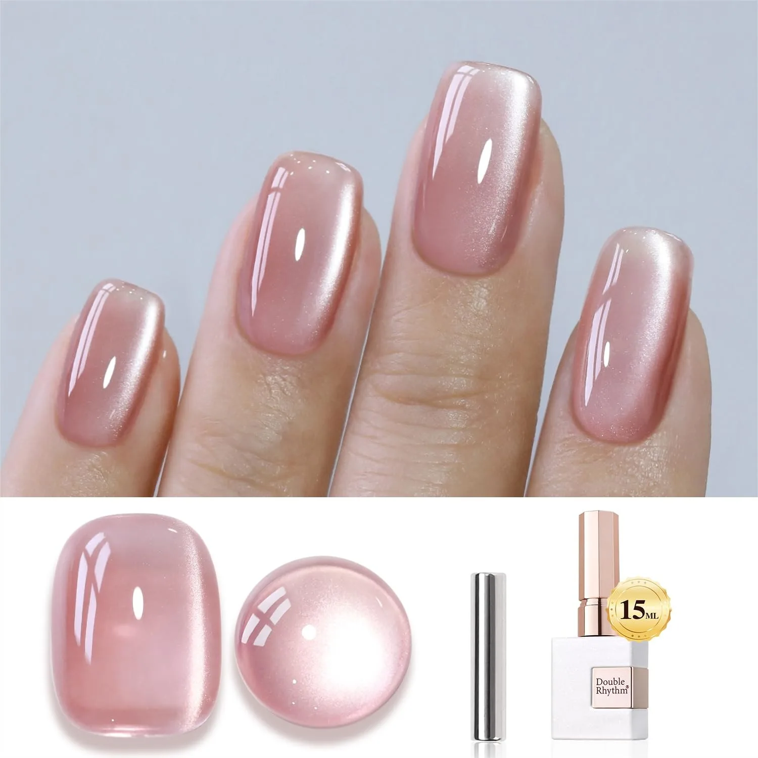 Cat Eye Gel Polish with Magnet 15ML Holographic Glitter Shimmer Translucent Sheer Color Magnetic Polish for Salon DIY
Cat Eye Gel Polish with Magnet 15ML Holographic Glitter Shimmer Translucent Sheer Color Magnetic Polish for Salon DIY