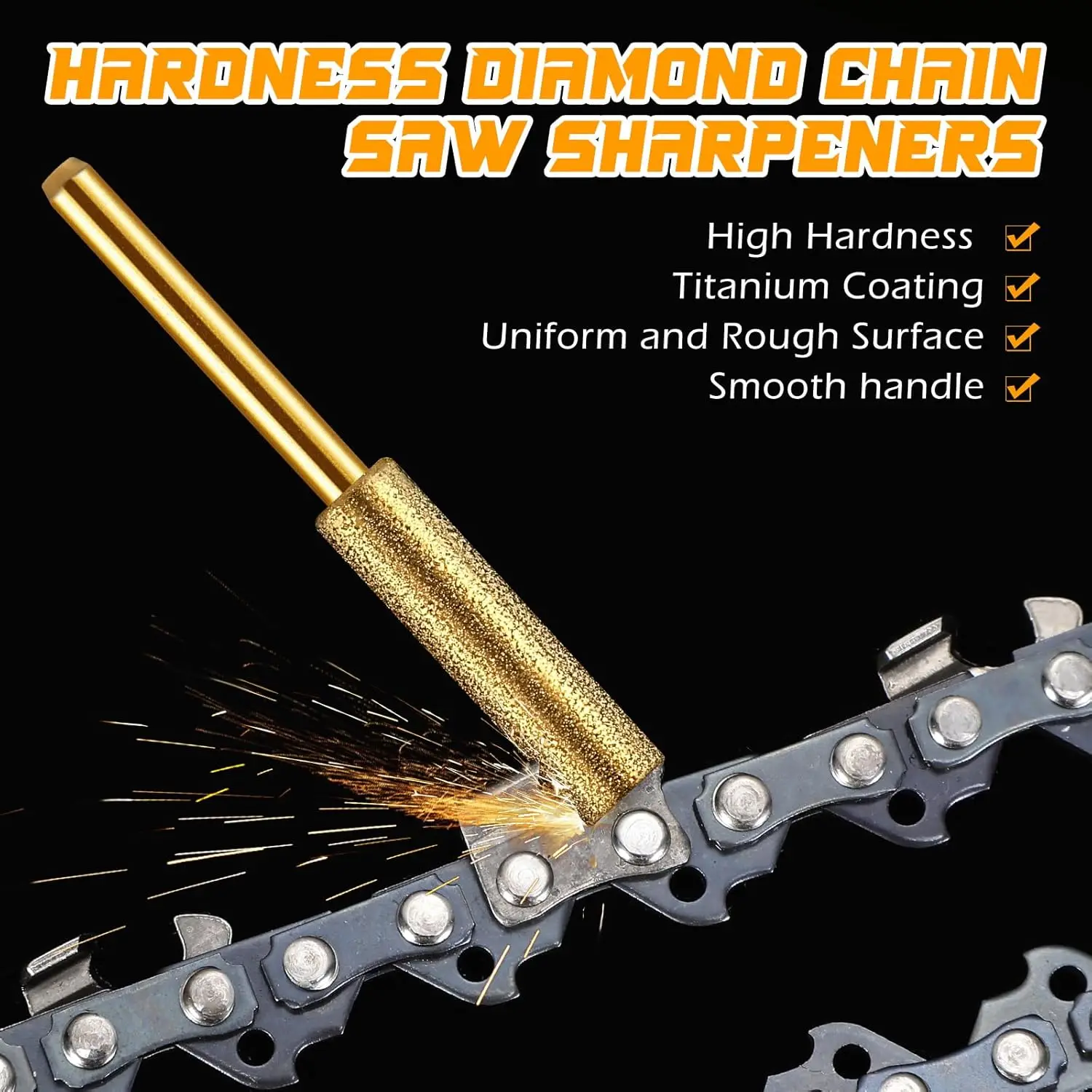 5pcs Diamond Sharpening Wheels High Hardness Chainsaw Files Sharpener Bit for Electric Chainsaw Engraving Grinding Tool
5pcs Diamond Sharpening Wheels High Hardness Chainsaw Files Sharpener Bit for Electric Chainsaw Engraving Grinding Tool