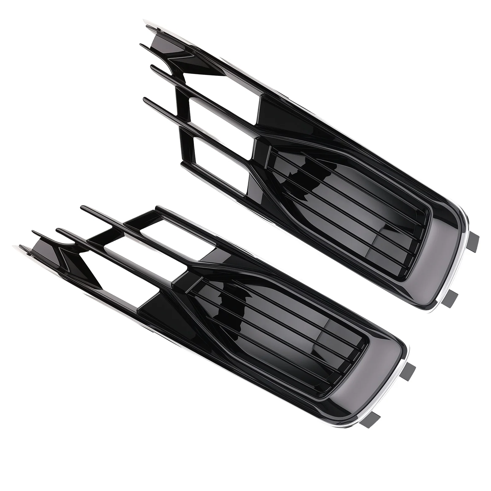 Пара накладок на нижнюю решетку противотуманных фар переднего бампера для Audi A6 C7 2014-2018 4G0807647
Пара накладок на нижнюю решетку противотуманных фар переднего бампера для Audi A6 C7 2014-2018 4G0807647