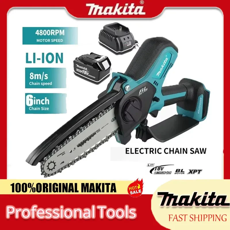 Makita Woodworking with Small Handheld 18V Cordless Chainsaw for Electric 6-inch Logging Sawzall Mini Portable Chainsaw
Makita Woodworking with Small Handheld 18V Cordless Chainsaw for Electric 6-inch Logging Sawzall Mini Portable Chainsaw