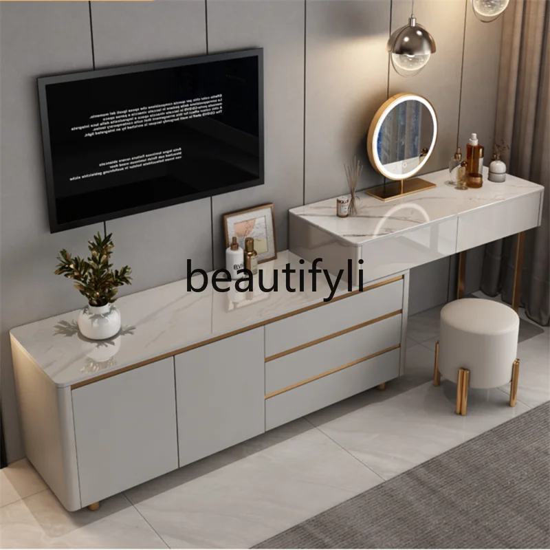 Light luxury high-end solid wood dresser TV cabinet integrated modern simple master bedroom bedside corner storage cabinet
Light luxury high-end solid wood dresser TV cabinet integrated modern simple master bedroom bedside corner storage cabinet