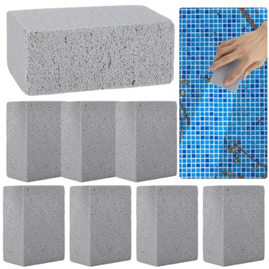 8 PCS Pool Pumice Stone Pool Cleaning Pumice Block Swimming Pools Tile Cleaner Stone for Pools Spa Kitchen Bathroom Grout Concr
8 PCS Pool Pumice Stone Pool Cleaning Pumice Block Swimming Pools Tile Cleaner Stone for Pools Spa Kitchen Bathroom Grout Concr