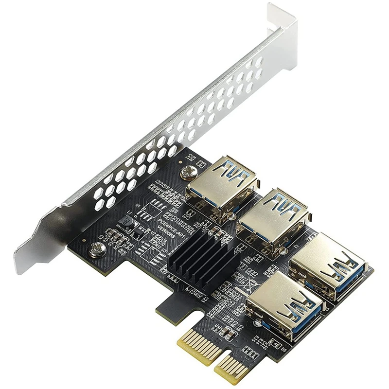 PCI-E 1 To 4 PCI-Express 16X Slot Expansion Cards-USB 3.0 Adapter, Suitable For Bitcoin Mining
PCI-E 1 To 4 PCI-Express 16X Slot Expansion Cards-USB 3.0 Adapter, Suitable For Bitcoin Mining
