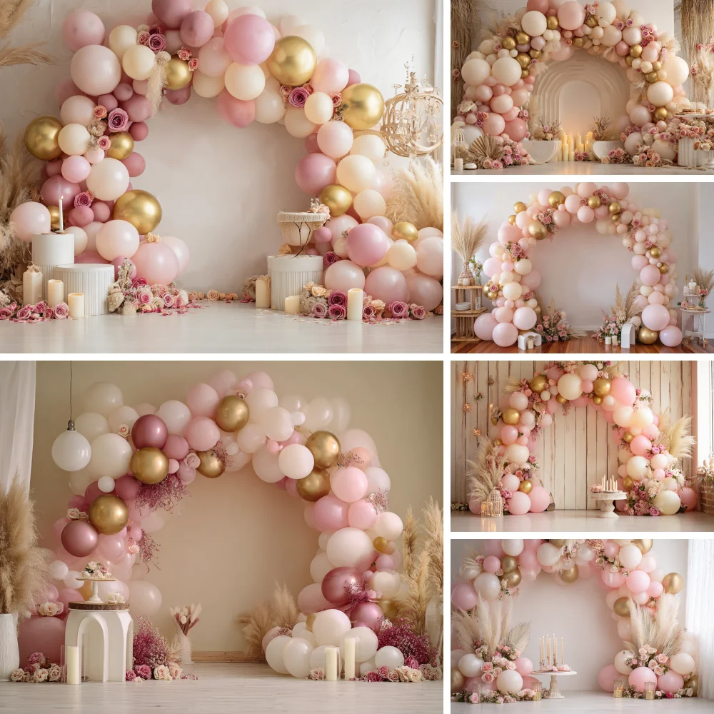 Pink Gold Balloon Girl First Birthday Party Backdrop Sweet One Flowers Butterfly Baby Shower Cake Smash Photography Background
Pink Gold Balloon Girl First Birthday Party Backdrop Sweet One Flowers Butterfly Baby Shower Cake Smash Photography Background