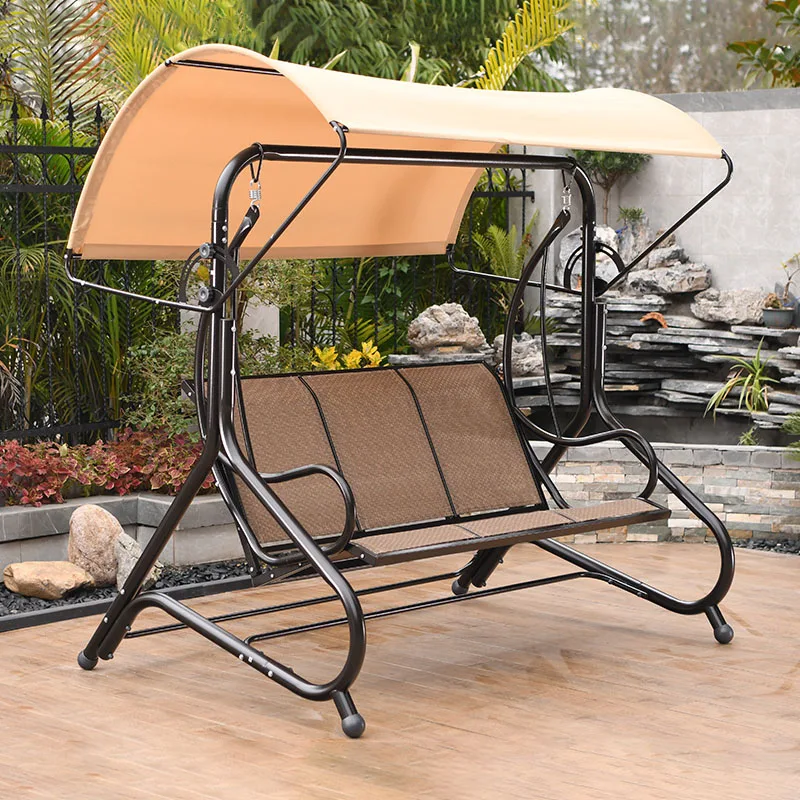 1Outdoor swing outdoor garden rocking chair villa courtyard three-person swing Teslin hanging chair courtyard swing hammock
1Outdoor swing outdoor garden rocking chair villa courtyard three-person swing Teslin hanging chair courtyard swing hammock