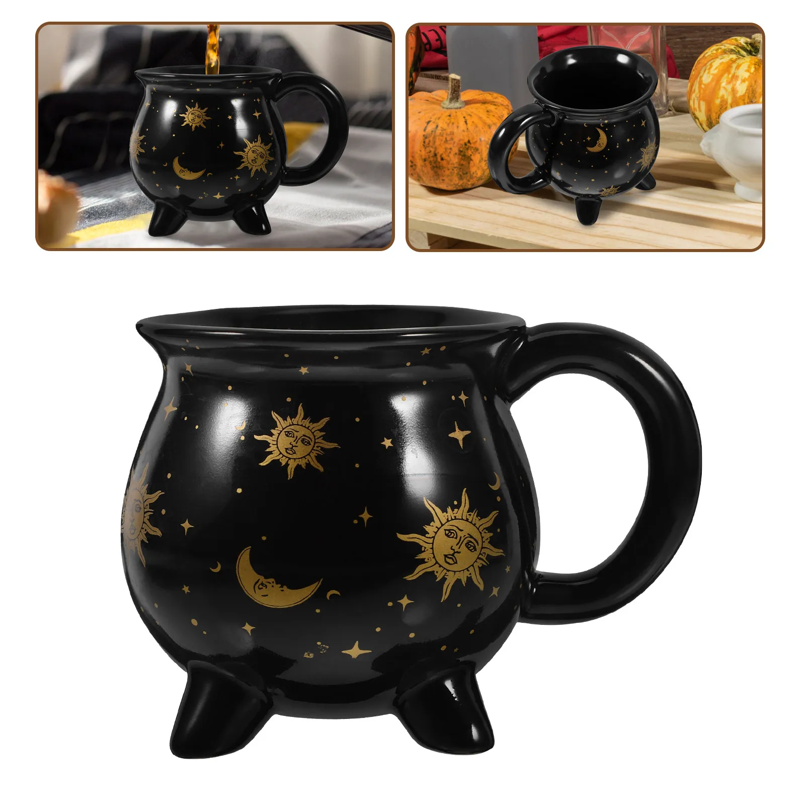 Halloween Witch Mug Ceramic Cauldron Coffee Cup Functional Artistic Design for Daily Use Party Home Decor Gift
Halloween Witch Mug Ceramic Cauldron Coffee Cup Functional Artistic Design for Daily Use Party Home Decor Gift