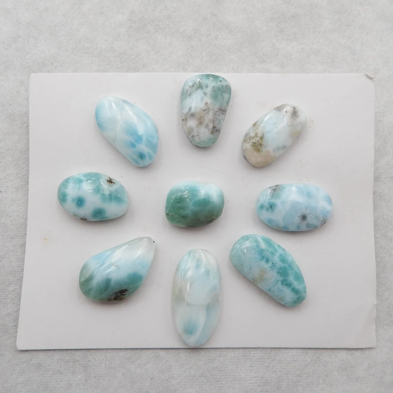 9PCS Of Natural Cabochons Blue Larimar Gemstone Jewelry DIY Marking Bracelet Necklace Popular Accessories21x13x6/16x13x6mm25.8g
9PCS Of Natural Cabochons Blue Larimar Gemstone Jewelry DIY Marking Bracelet Necklace Popular Accessories21x13x6/16x13x6mm25.8g