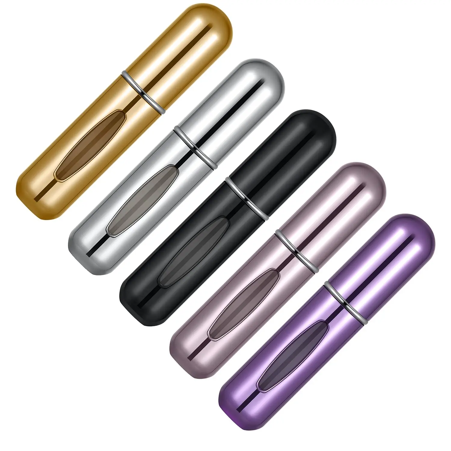 Portable Mini Refillable Perfume Atomizer Bottle Atomizer Travel Size Spray Bottles Accessories 5 sets of 5ml/0.2oz
Portable Mini Refillable Perfume Atomizer Bottle Atomizer Travel Size Spray Bottles Accessories 5 sets of 5ml/0.2oz