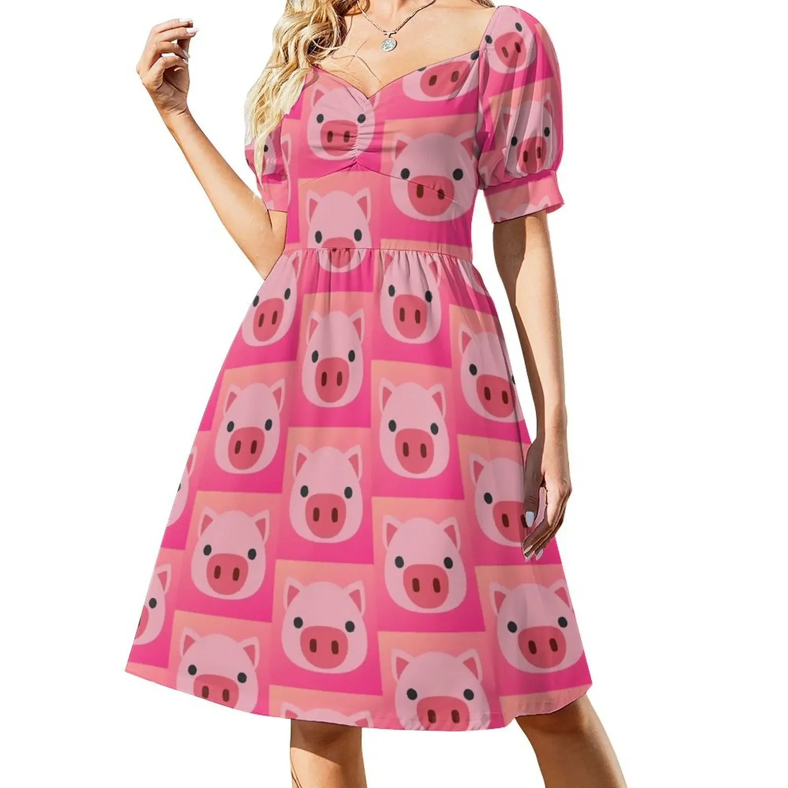 Pink Piglet Short-Sleeved Dress Elegant gown women's clothing korea stylish Cocktail of dresses
Pink Piglet Short-Sleeved Dress Elegant gown women's clothing korea stylish Cocktail of dresses