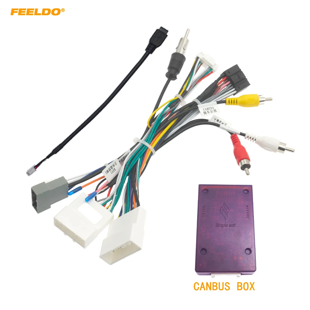 FEELDO Car 16pin Audio Wiring Harness With Canbus Box For Nissan X-TRAIL Aftermarket Stereo Installation Wire Adapter #HQ6355
FEELDO Car 16pin Audio Wiring Harness With Canbus Box For Nissan X-TRAIL Aftermarket Stereo Installation Wire Adapter #HQ6355