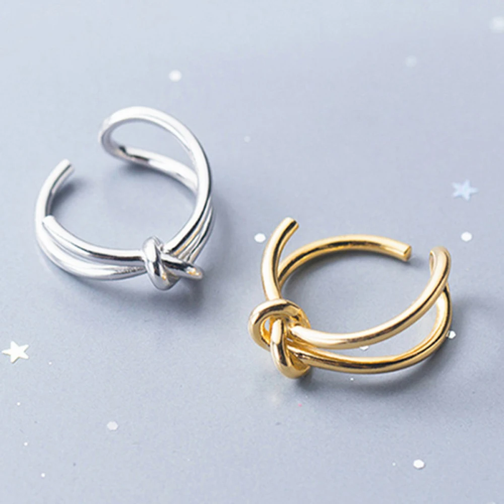 Elegant Fashion Two Circle Girls Cool Trendy Knot Adjustable Open Ring Finger Ring Party Accessories
Elegant Fashion Two Circle Girls Cool Trendy Knot Adjustable Open Ring Finger Ring Party Accessories