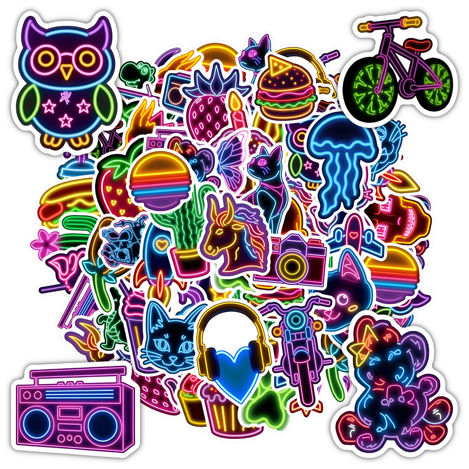 35 шт.-50 шт. игривые ретро наклейки неоновые канцелярские наклейки забавные наклейки для гитары, ноутбука, шлема, скейтборда, гитары, сделай сам 
35 шт.-50 шт. игривые ретро наклейки неоновые канцелярские наклейки забавные наклейки для гитары, ноутбука, шлема, скейтборда, гитары, сделай сам