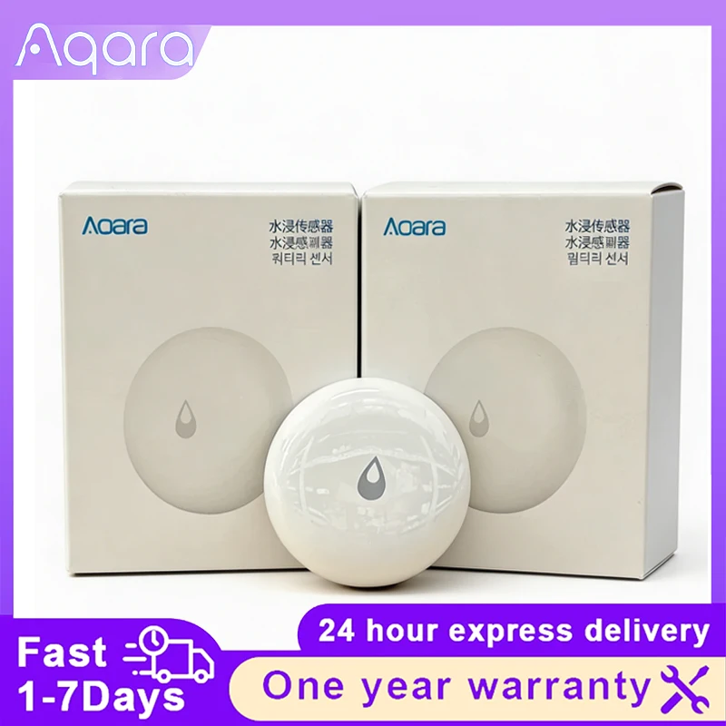 Aqara Smart Home Water Leak Sensor Zigbee3.0 Water Immersing Detector Alarm Security Soaking Sensor Assistant for MiHome Homekit
Aqara Smart Home Water Leak Sensor Zigbee3.0 Water Immersing Detector Alarm Security Soaking Sensor Assistant for MiHome Homekit