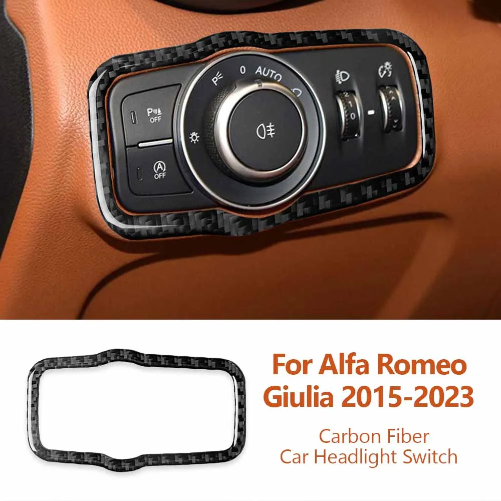 For Alfa Romeo Giulia Stelvio 2015-2023 Carbon Fiber Car Headlight Switch Frame Decorative Stickers Auto Interior Accessories
For Alfa Romeo Giulia Stelvio 2015-2023 Carbon Fiber Car Headlight Switch Frame Decorative Stickers Auto Interior Accessories