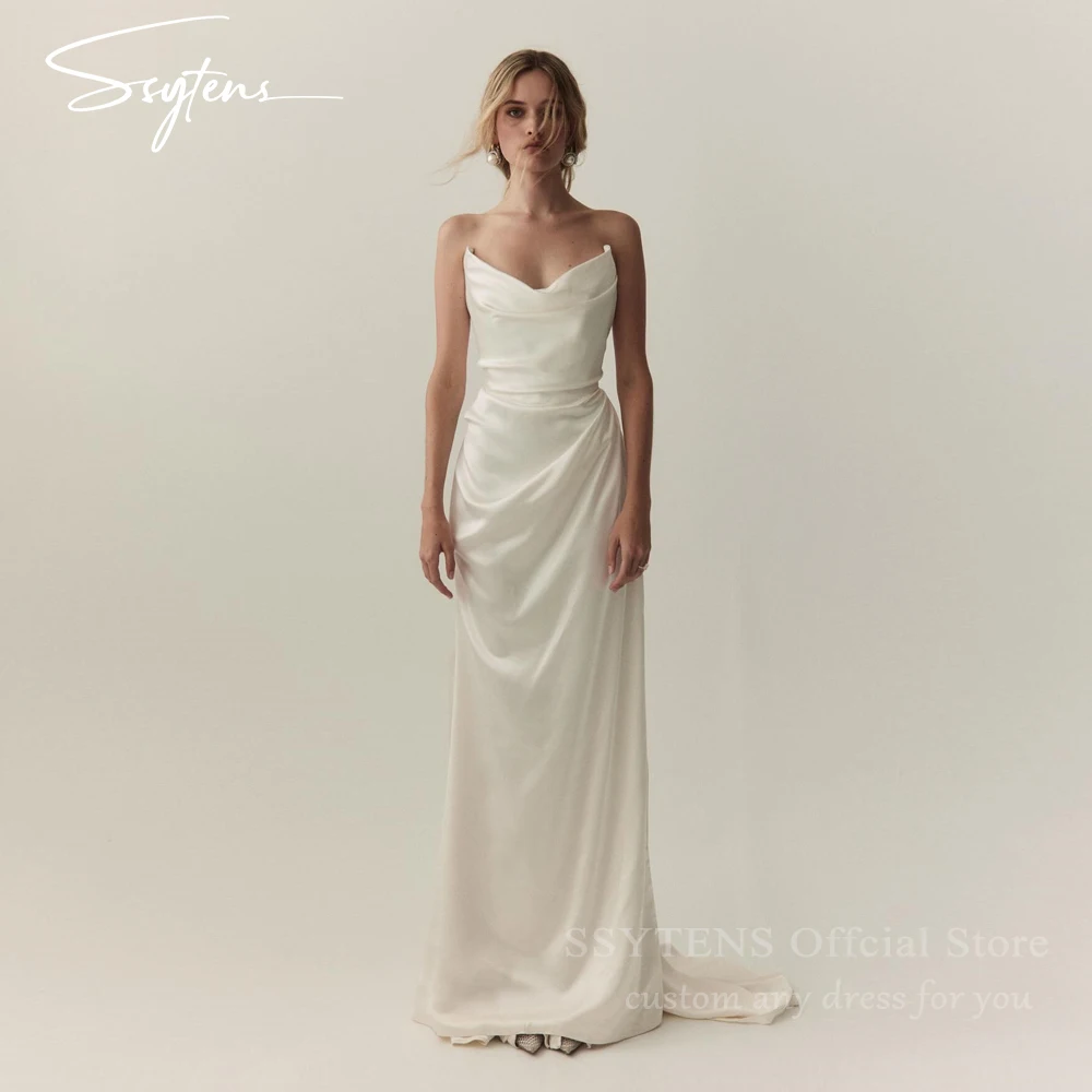 SSYTENS Elegant Mermaid Wedding Dresses Strapless Floor Length Bridal Party Dress White Evening Wedding Prom Gowns Customized
SSYTENS Elegant Mermaid Wedding Dresses Strapless Floor Length Bridal Party Dress White Evening Wedding Prom Gowns Customized