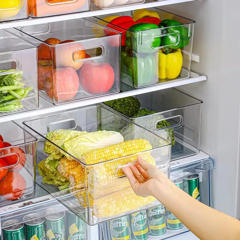 Transparent Plastic Crisper Box, Refrigerator Storage Box, Cosmetic Storage, Kitchen, Desktop, Organizer Gadgets, 1Pc
Transparent Plastic Crisper Box, Refrigerator Storage Box, Cosmetic Storage, Kitchen, Desktop, Organizer Gadgets, 1Pc