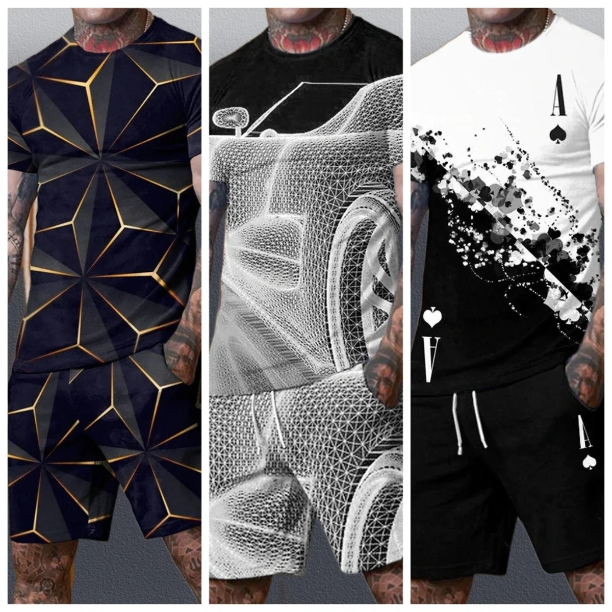 2025 Casual Cartoon 3D Printed Men's T-Shirt Short Sleeve Sportswear Set Large Size Comfortable Breathable Fashionable Male Top
2025 Casual Cartoon 3D Printed Men's T-Shirt Short Sleeve Sportswear Set Large Size Comfortable Breathable Fashionable Male Top