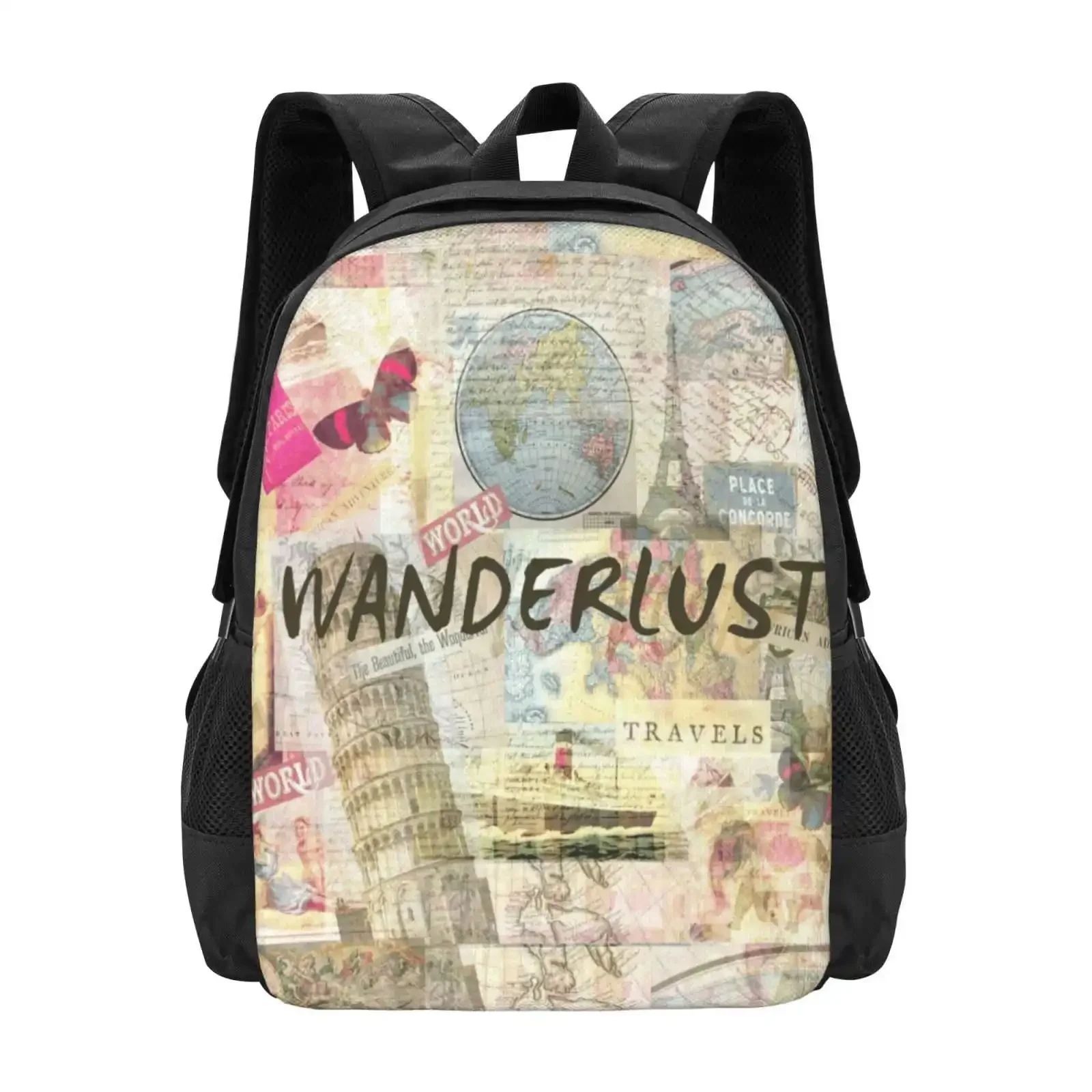 Wanderlust Travel Art Quote School Bag Big Capacity Backpack Laptop Wanderlust Vintage Travel Art Eiffel Tower Paris Italy
Wanderlust Travel Art Quote School Bag Big Capacity Backpack Laptop Wanderlust Vintage Travel Art Eiffel Tower Paris Italy