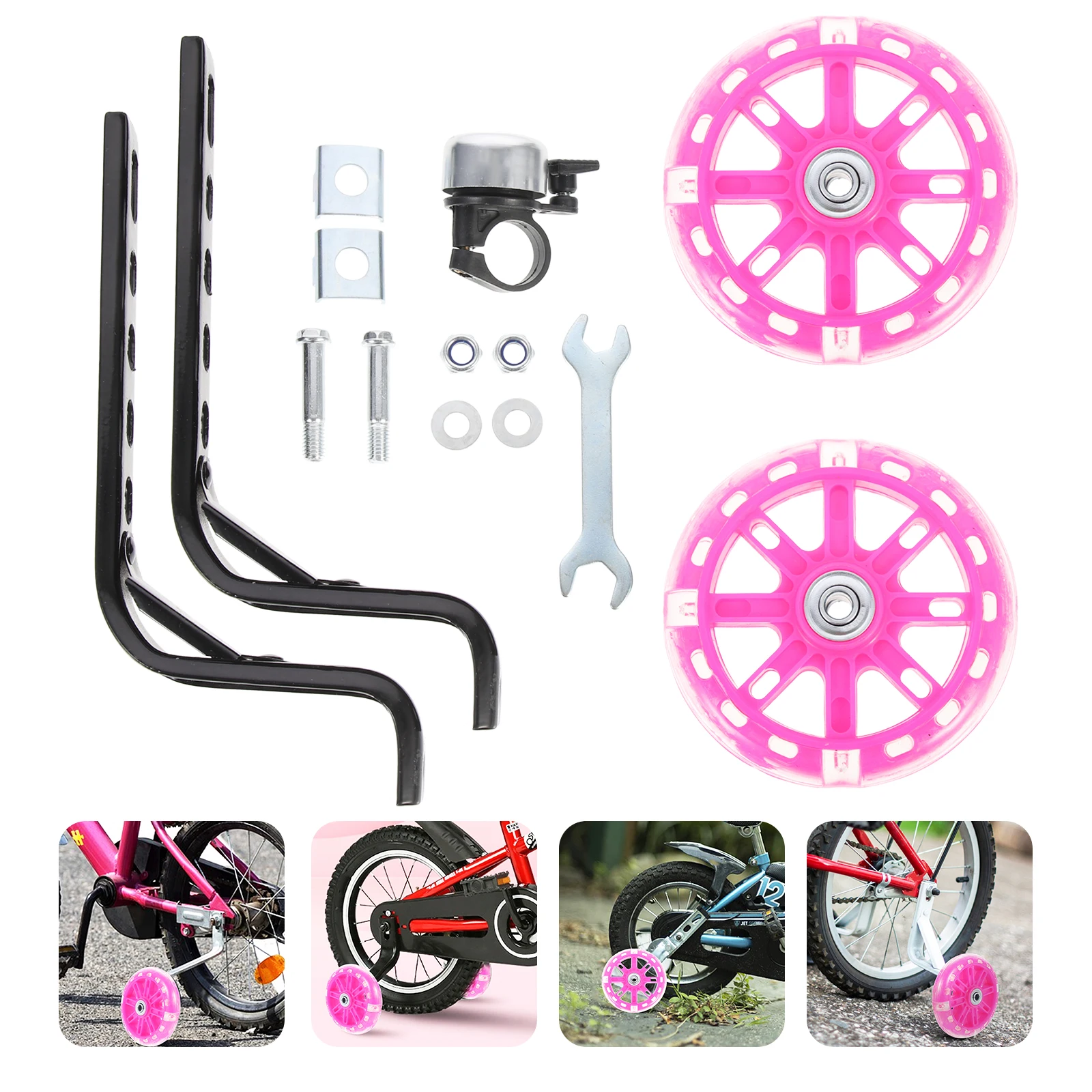 Training Wheels for Kids Bikes Auxiliary Bicycle Slips-proof Noise-free Adjustable Bike Wheel Toddler Riding Safety Easy Install
Training Wheels for Kids Bikes Auxiliary Bicycle Slips-proof Noise-free Adjustable Bike Wheel Toddler Riding Safety Easy Install