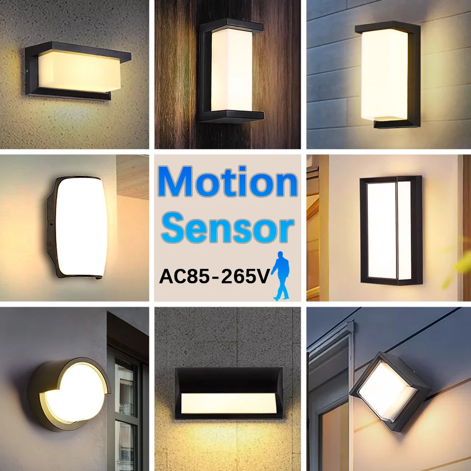 Светодиодный настенный светильник с датчиком движения AC85-265V ABS, водонепроницаемые светодиодные фонари, настенный светильник для использования в помещении, уличные настенные панели для домашнего освещения коридора
Светодиодный настенный светильник с датчиком движения AC85-265V ABS, водонепроницаемые светодиодные фонари, настенный светильник для использования в помещении, уличные настенные панели для домашнего освещения коридора