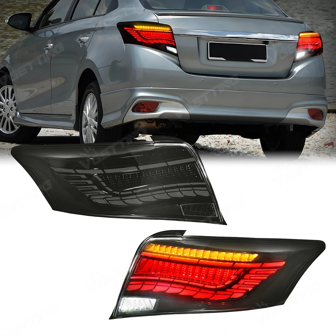 For Toyota Vios 2014 2015 2016 LED Tail Lamps Rear Driving Reverse Turn Signal Brake Lights Auto Taillights Car Accessories 12V
For Toyota Vios 2014 2015 2016 LED Tail Lamps Rear Driving Reverse Turn Signal Brake Lights Auto Taillights Car Accessories 12V