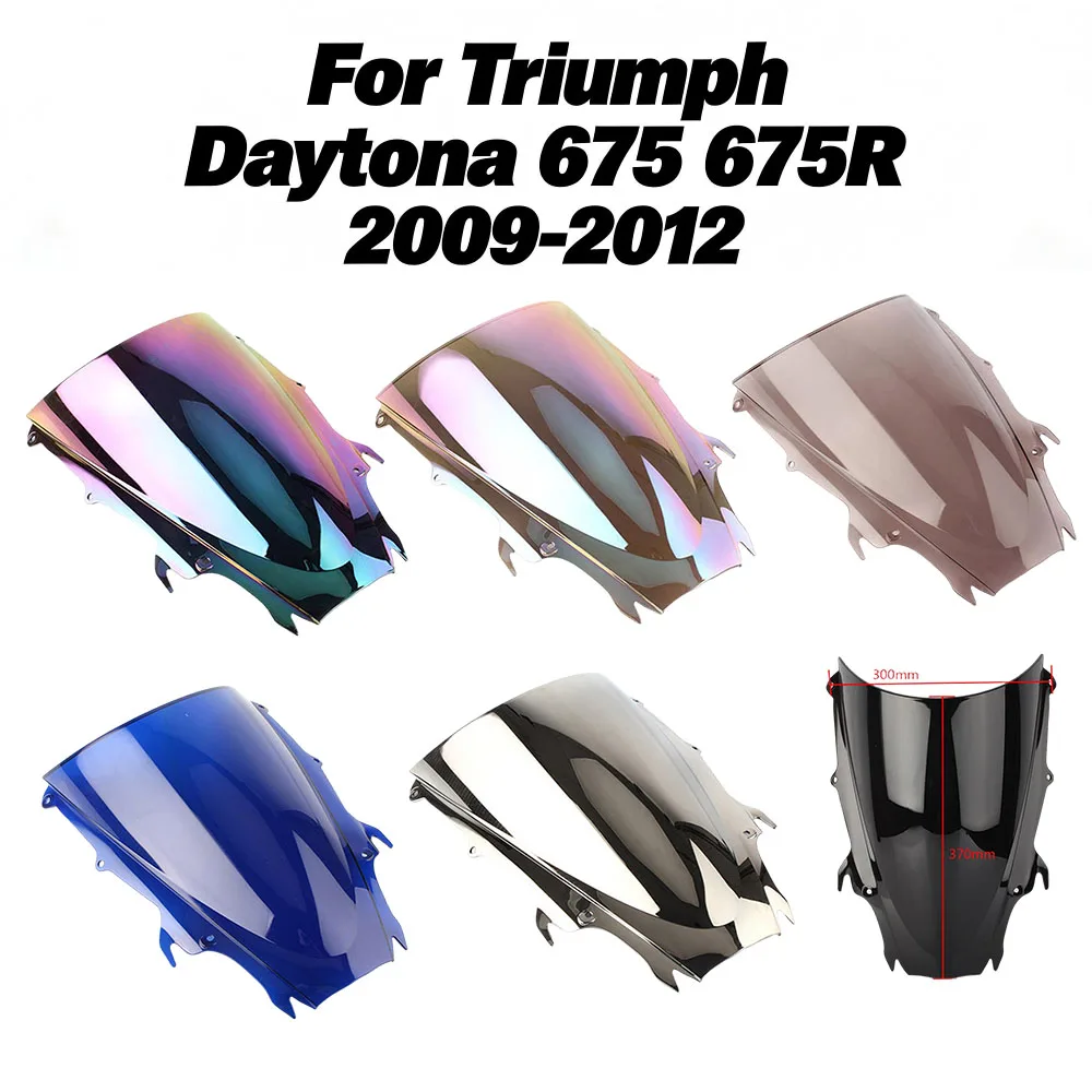Motorcycle Windscreen Screen Wind Deflectors Screen Double Bubble Windshield For Triumph Daytona 675 675R 2009-2012 Accessories
Motorcycle Windscreen Screen Wind Deflectors Screen Double Bubble Windshield For Triumph Daytona 675 675R 2009-2012 Accessories