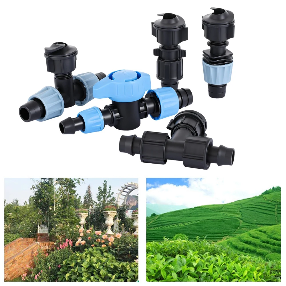 Drip Irrigation Belt Locked Joint Garden Agricultural Watering System 16mm Bypass Valve and Straight 3-way Barbed Connector 10Pc
Drip Irrigation Belt Locked Joint Garden Agricultural Watering System 16mm Bypass Valve and Straight 3-way Barbed Connector 10Pc