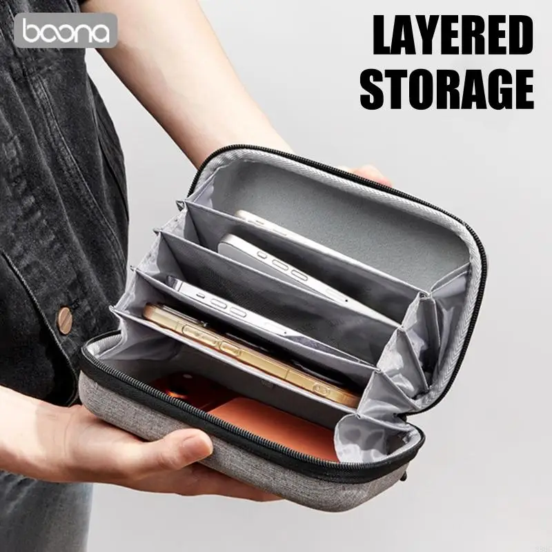 Multiple Phone Storage Organizers Case With Shockproof Padding And Waterproof Oxford Fabric For Travel Office And Home Use 896C
Multiple Phone Storage Organizers Case With Shockproof Padding And Waterproof Oxford Fabric For Travel Office And Home Use 896C