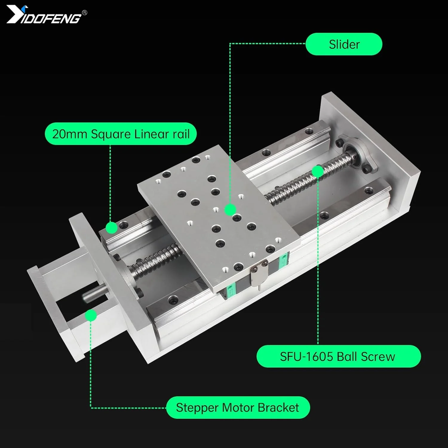 ZBX150 100-600mm Guide Linear Stage Motion Actuator X/Y/Z Axis Cross Sliding Table Double Linear Slide Rail Guide 1605 Ballscrew
ZBX150 100-600mm Guide Linear Stage Motion Actuator X/Y/Z Axis Cross Sliding Table Double Linear Slide Rail Guide 1605 Ballscrew