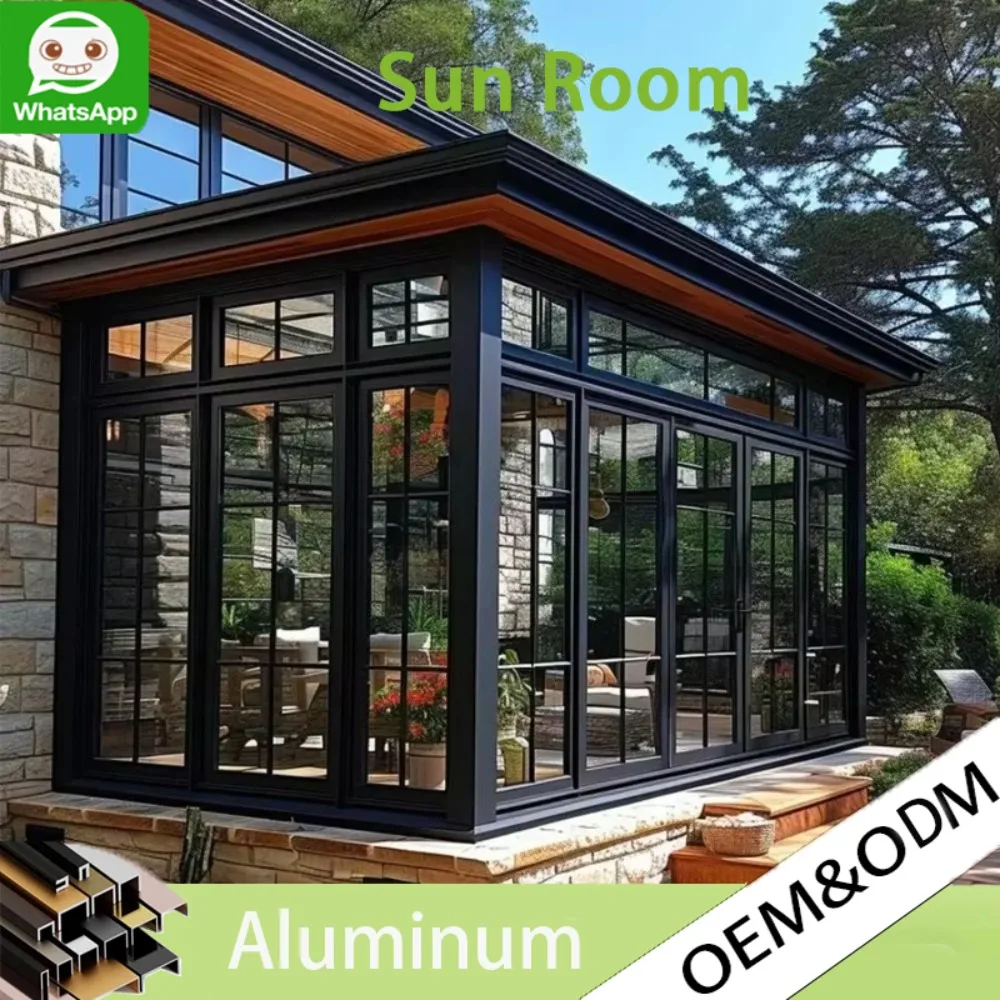 Commercial Aluminum Solarium Sunroom, Modern Fixed Open Outdoor Glass Room, Waterproof UV Resistant for Villa Garden Patio
Commercial Aluminum Solarium Sunroom, Modern Fixed Open Outdoor Glass Room, Waterproof UV Resistant for Villa Garden Patio