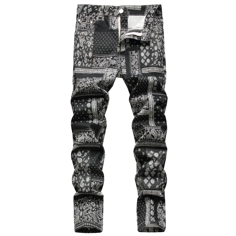 Long Pant Men Pencil Pants Straight Trousers Paisley Print Splice Simple Casual Regular High Waist Slim Fit Autumn Winter
Long Pant Men Pencil Pants Straight Trousers Paisley Print Splice Simple Casual Regular High Waist Slim Fit Autumn Winter