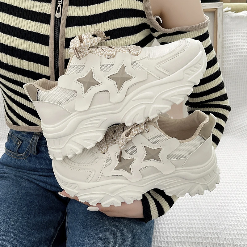 Mesh Casual Shoes Summer Fashion Dad Shoes for Women 2024 New Lightweight Retro Breathable Thick-soled Running Shoes
Mesh Casual Shoes Summer Fashion Dad Shoes for Women 2024 New Lightweight Retro Breathable Thick-soled Running Shoes