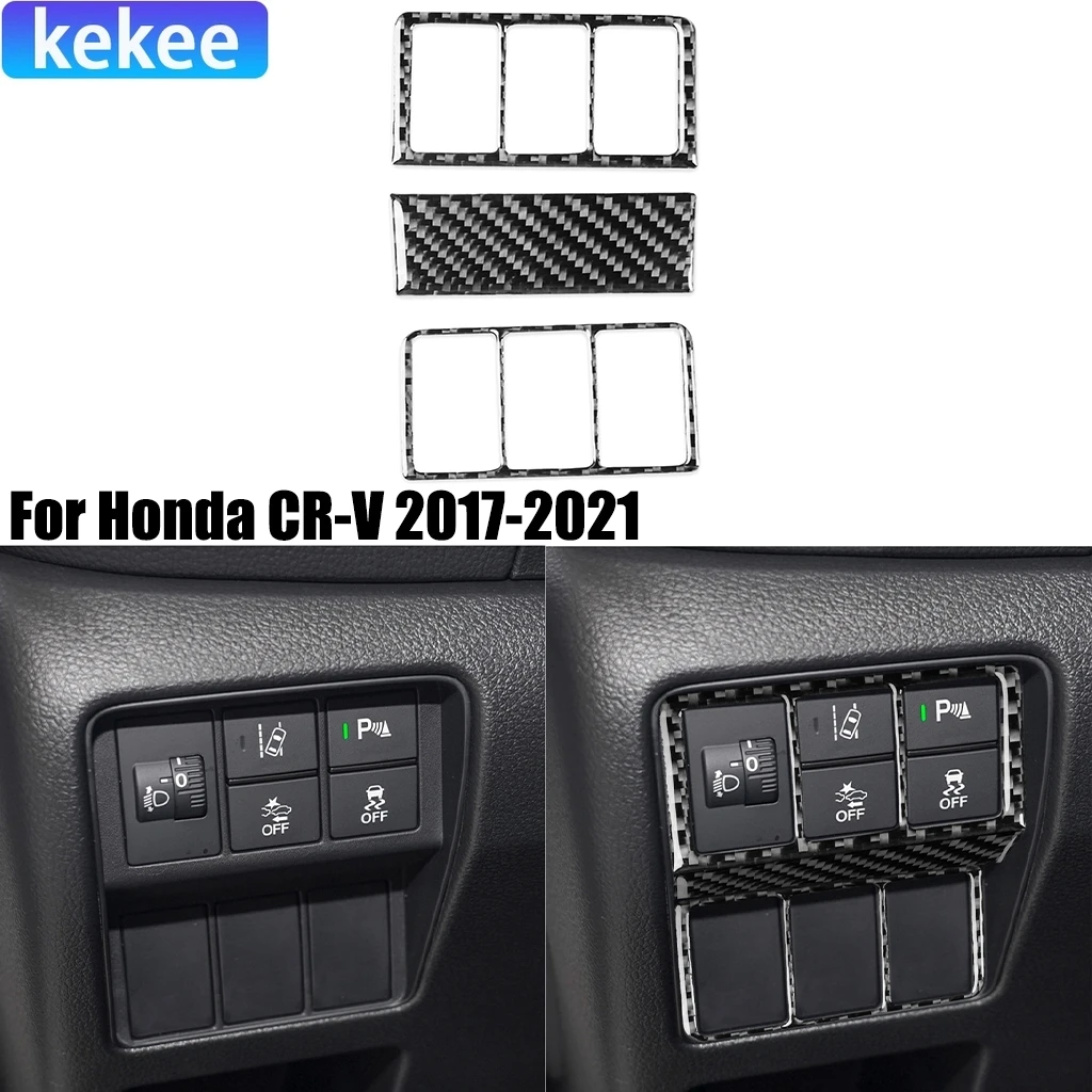 For Honda CR-V CRV 2017 2018 2019 2020 2021 Carbon Fiber Dashboard Headlight Switch Car Accessories Interior Cover Sticker Trim
For Honda CR-V CRV 2017 2018 2019 2020 2021 Carbon Fiber Dashboard Headlight Switch Car Accessories Interior Cover Sticker Trim