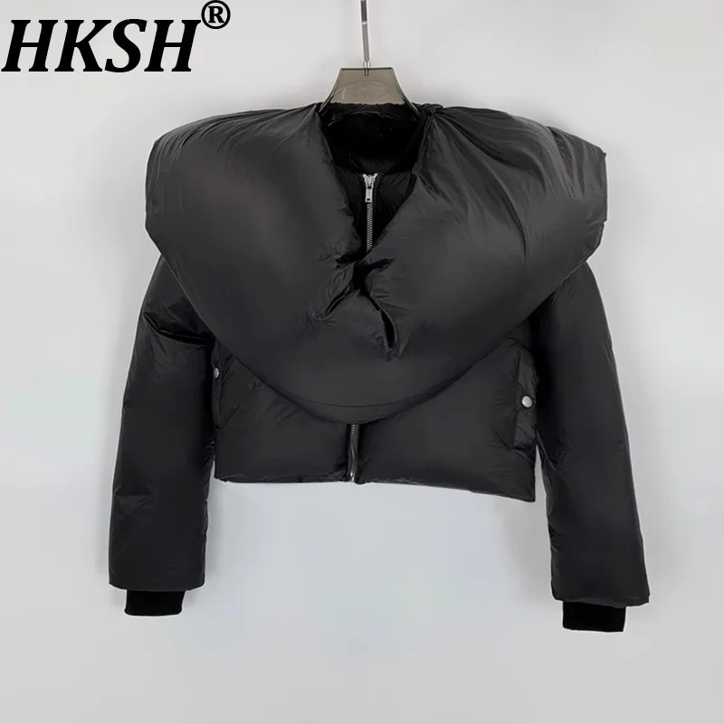 HKSH Winter New Women Short Down Coat Niche Design Thickened Long Sleeve Zipper Dark Techwear Stylish Chic Padded Jacket HK10464
HKSH Winter New Women Short Down Coat Niche Design Thickened Long Sleeve Zipper Dark Techwear Stylish Chic Padded Jacket HK10464