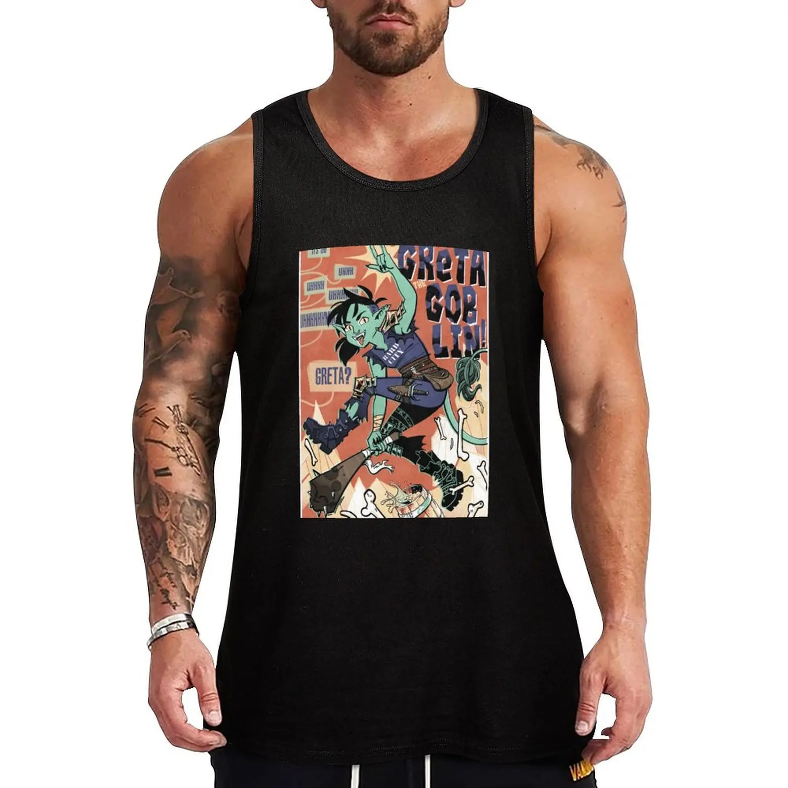 Greta the Goblin Tank Top training weight vest sleeveless gym shirts male plain t-shirt
Greta the Goblin Tank Top training weight vest sleeveless gym shirts male plain t-shirt