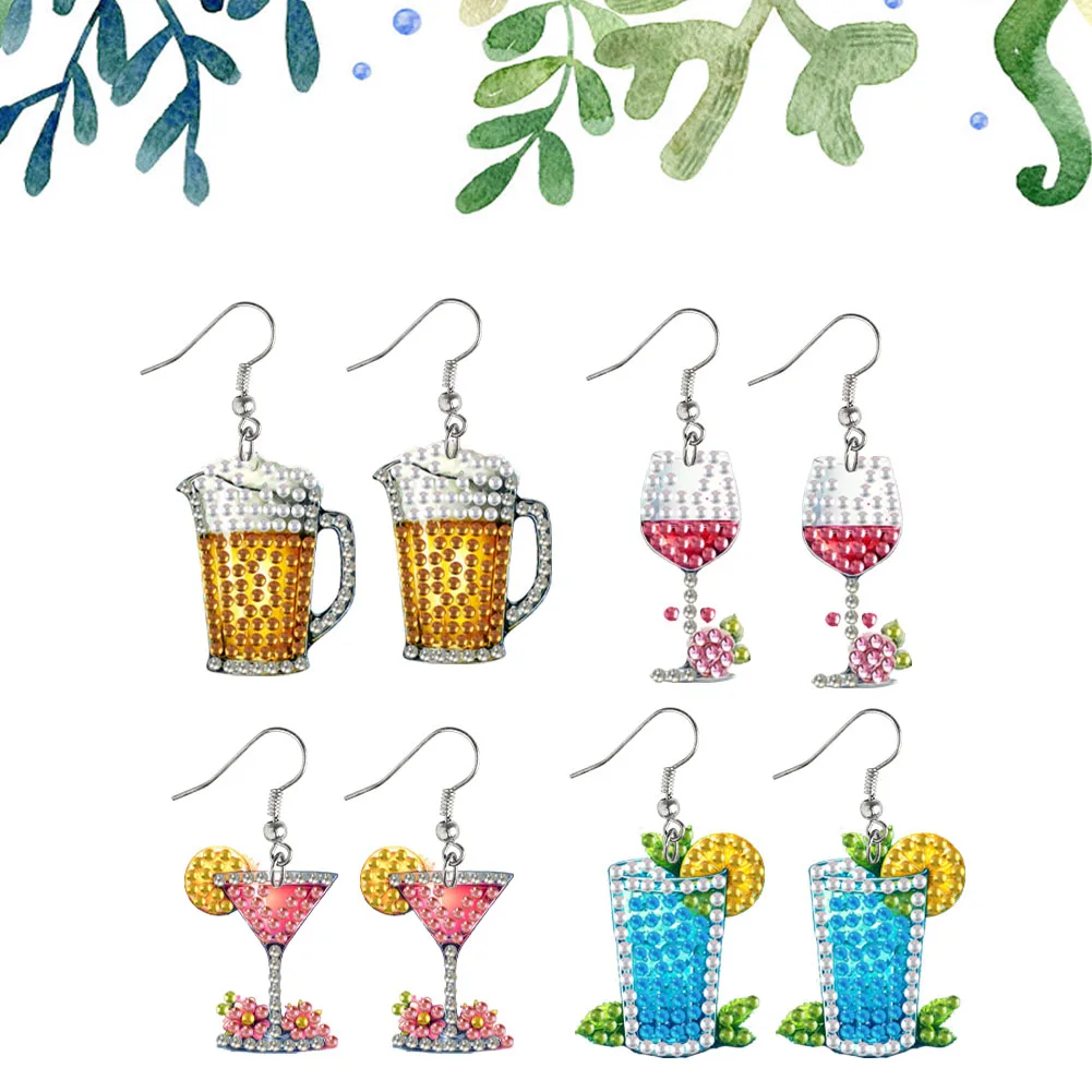 4 Pairs Double Sided Diamond Art Earring Making Kit DIY Diamond Painting Earring Making Craft Kit DIY Earrings Making Kit
4 Pairs Double Sided Diamond Art Earring Making Kit DIY Diamond Painting Earring Making Craft Kit DIY Earrings Making Kit