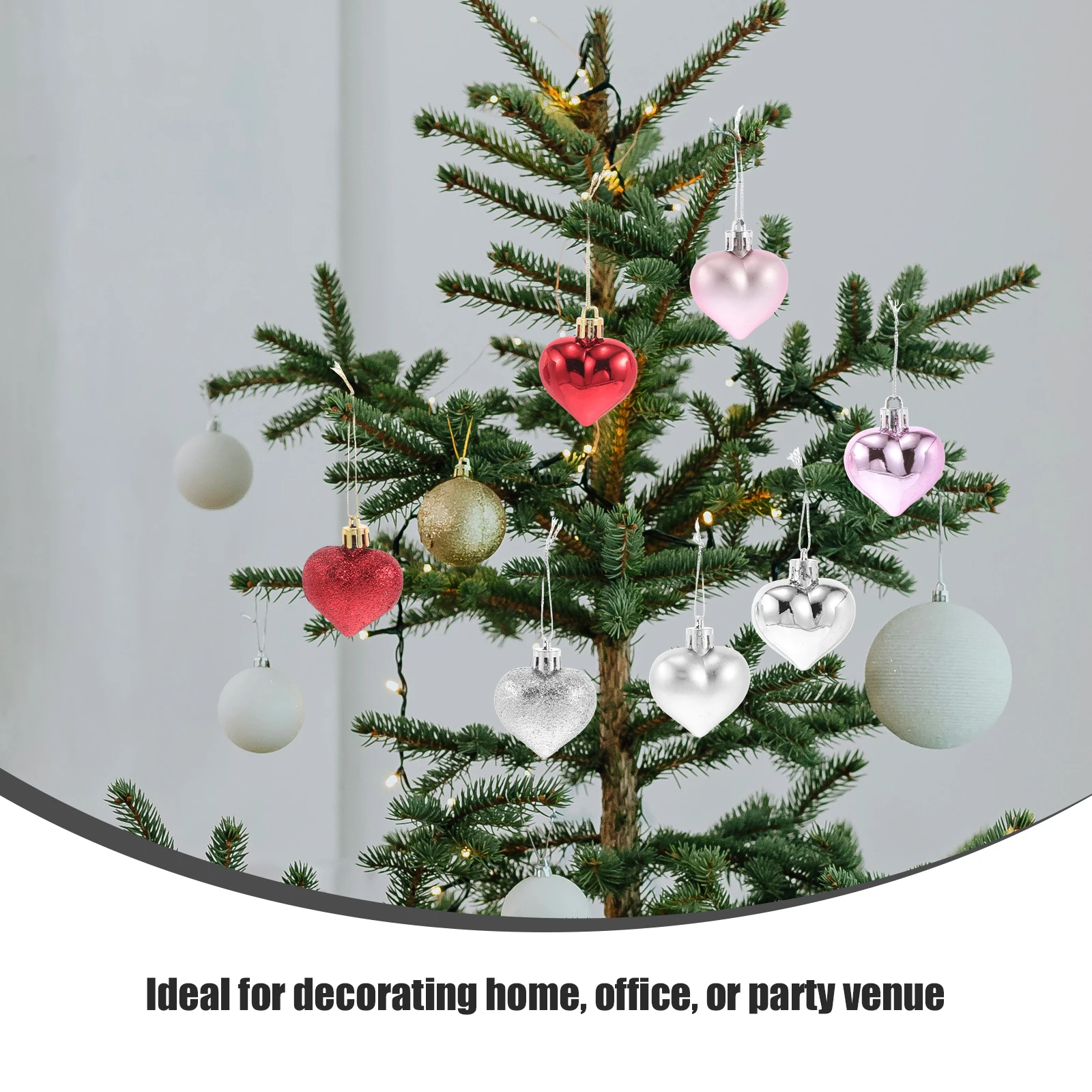 36Pcs Heart Shaped Ornaments Pink Red Silver Baubles Ideal for Valentine's Day Mother's Day Home Office Party Red Heart Ornament
36Pcs Heart Shaped Ornaments Pink Red Silver Baubles Ideal for Valentine's Day Mother's Day Home Office Party Red Heart Ornament