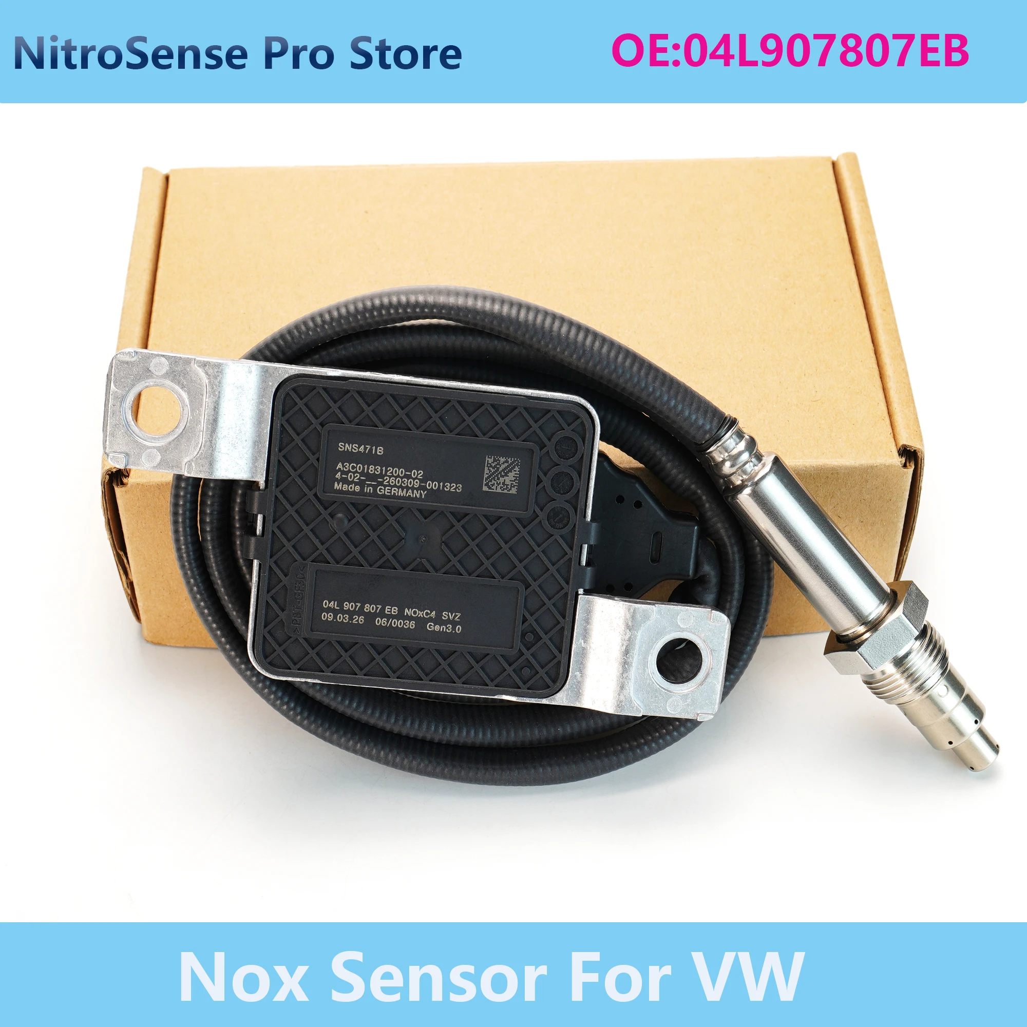 04L907807EB SNS471B Nitrogen Oxide Sensor Perfect Fit For VW Audi 2.0 TDI Car Models
04L907807EB SNS471B Nitrogen Oxide Sensor Perfect Fit For VW Audi 2.0 TDI Car Models