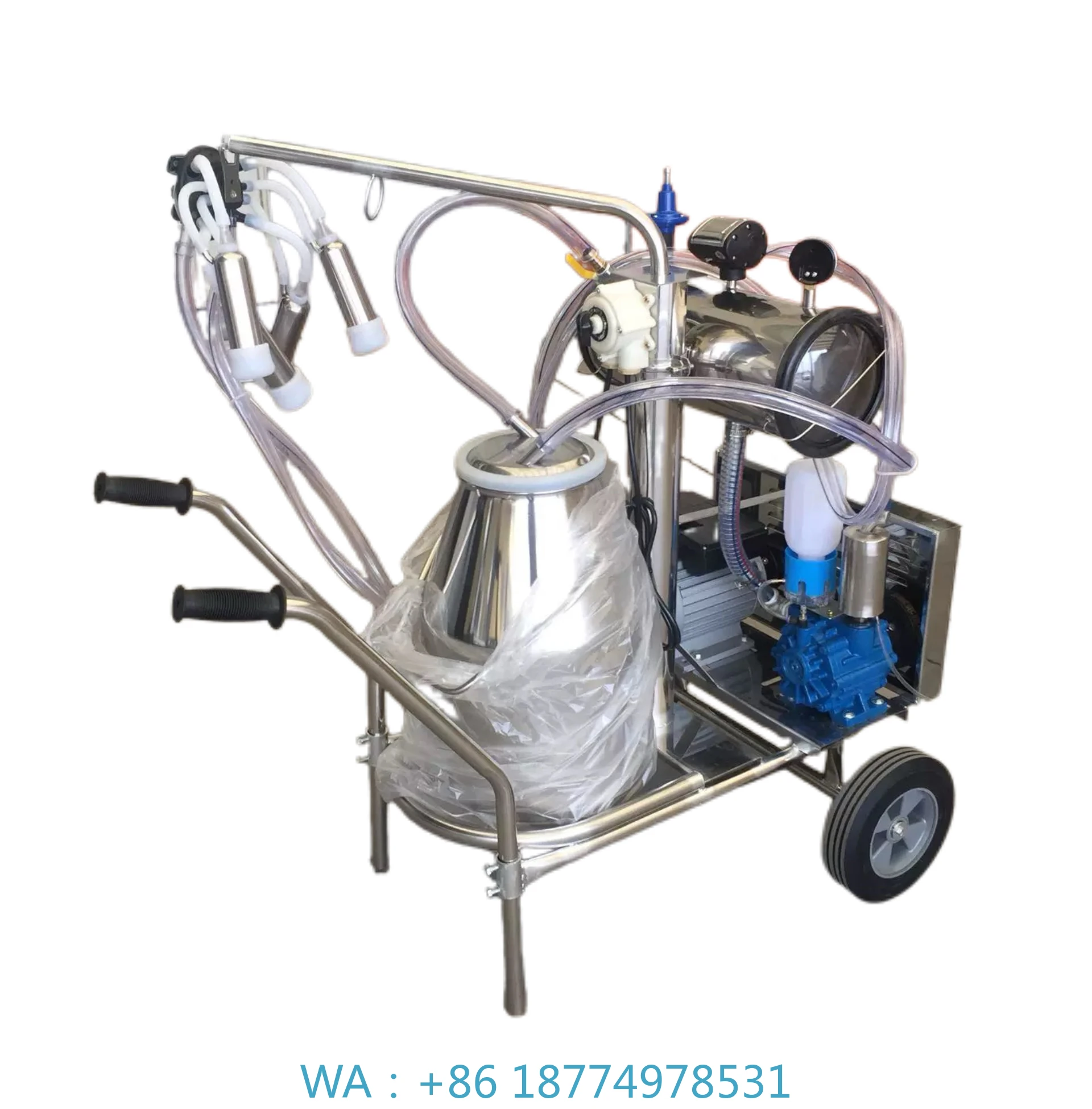Pulse Small Dairy Cow Milker Dual-tubCow Milking Machine, Vacuum
Pulse Small Dairy Cow Milker Dual-tubCow Milking Machine, Vacuum
